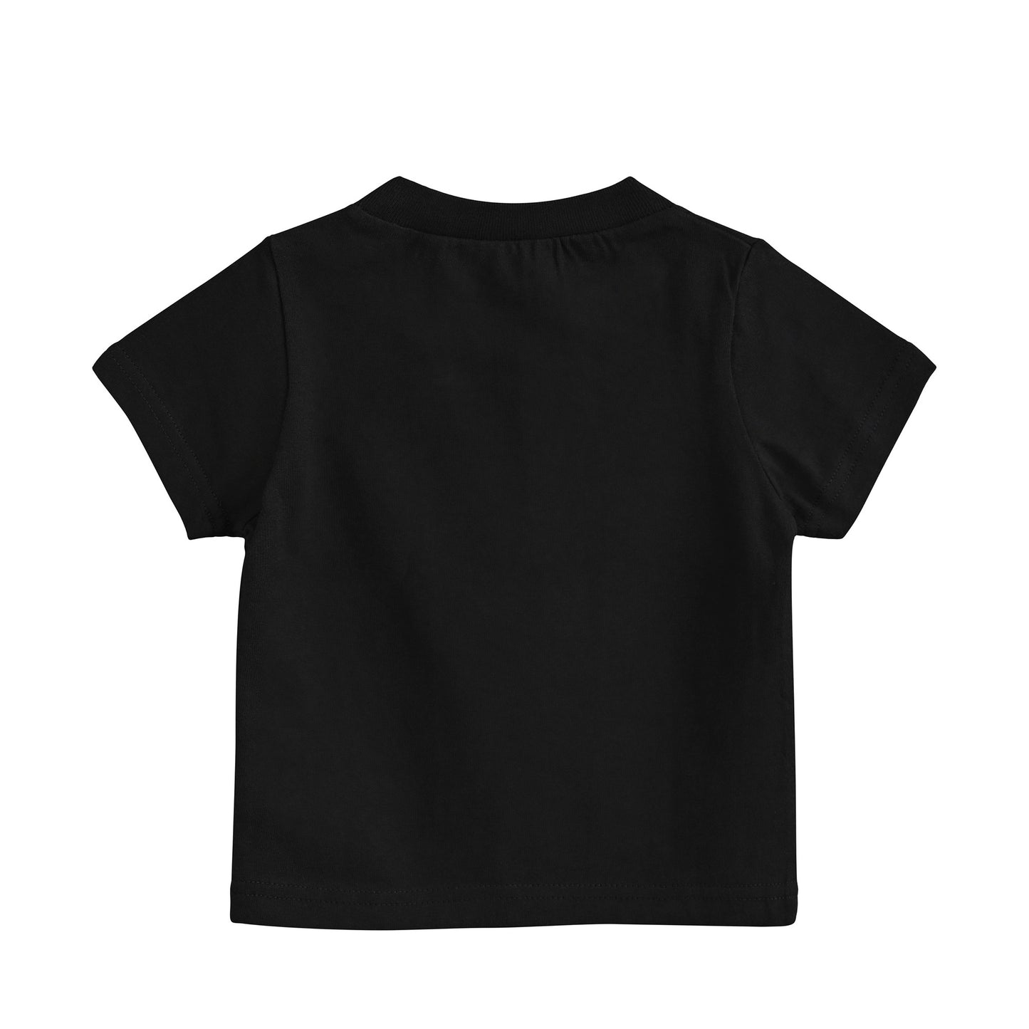 【Springs】ベビーTシャツ|コットン100%/スナップ付きで着脱簡単/親子リンクOK/動きやすいスポーティーTシャツ(ブラック)