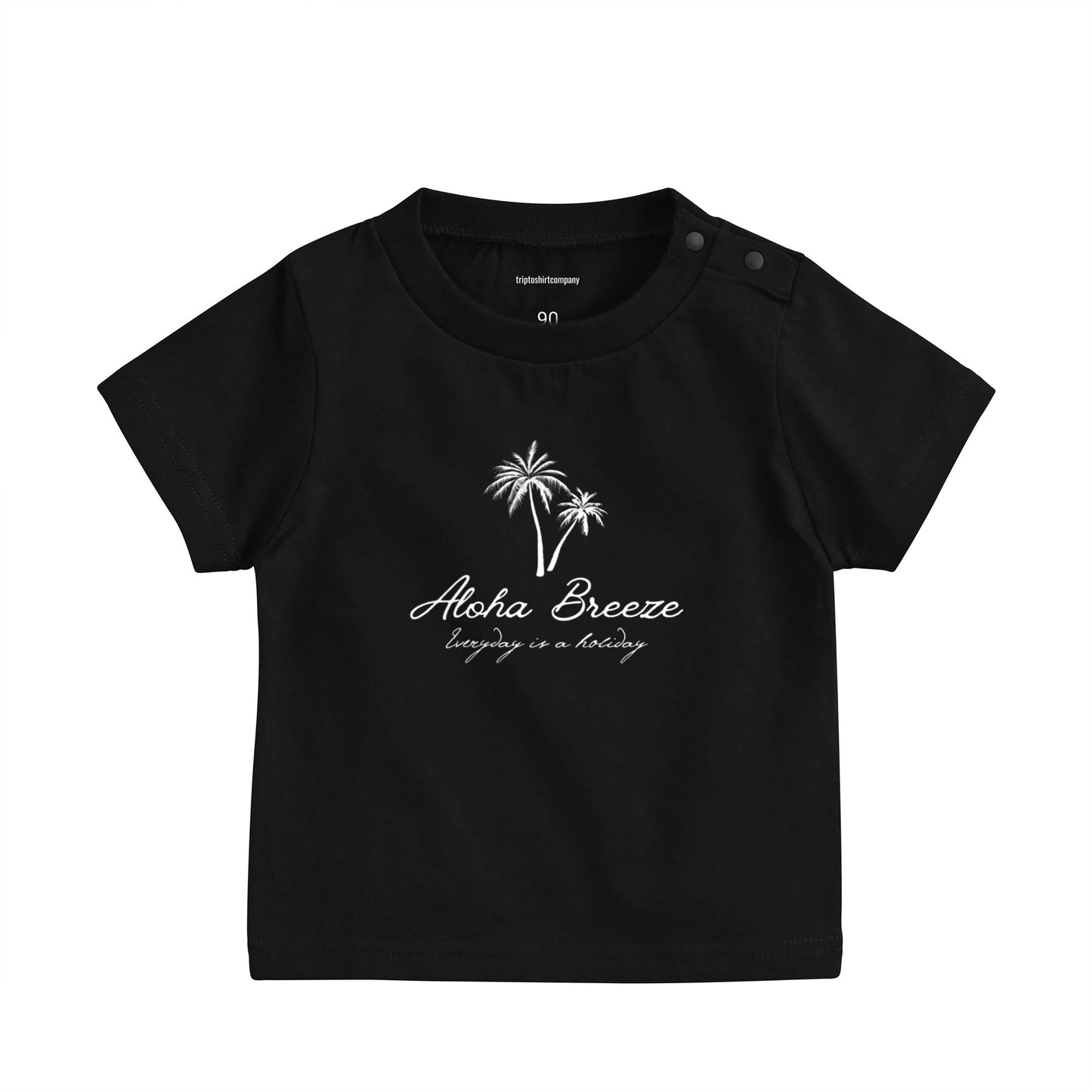 Aloha Breeze ベビーTシャツ ブラック