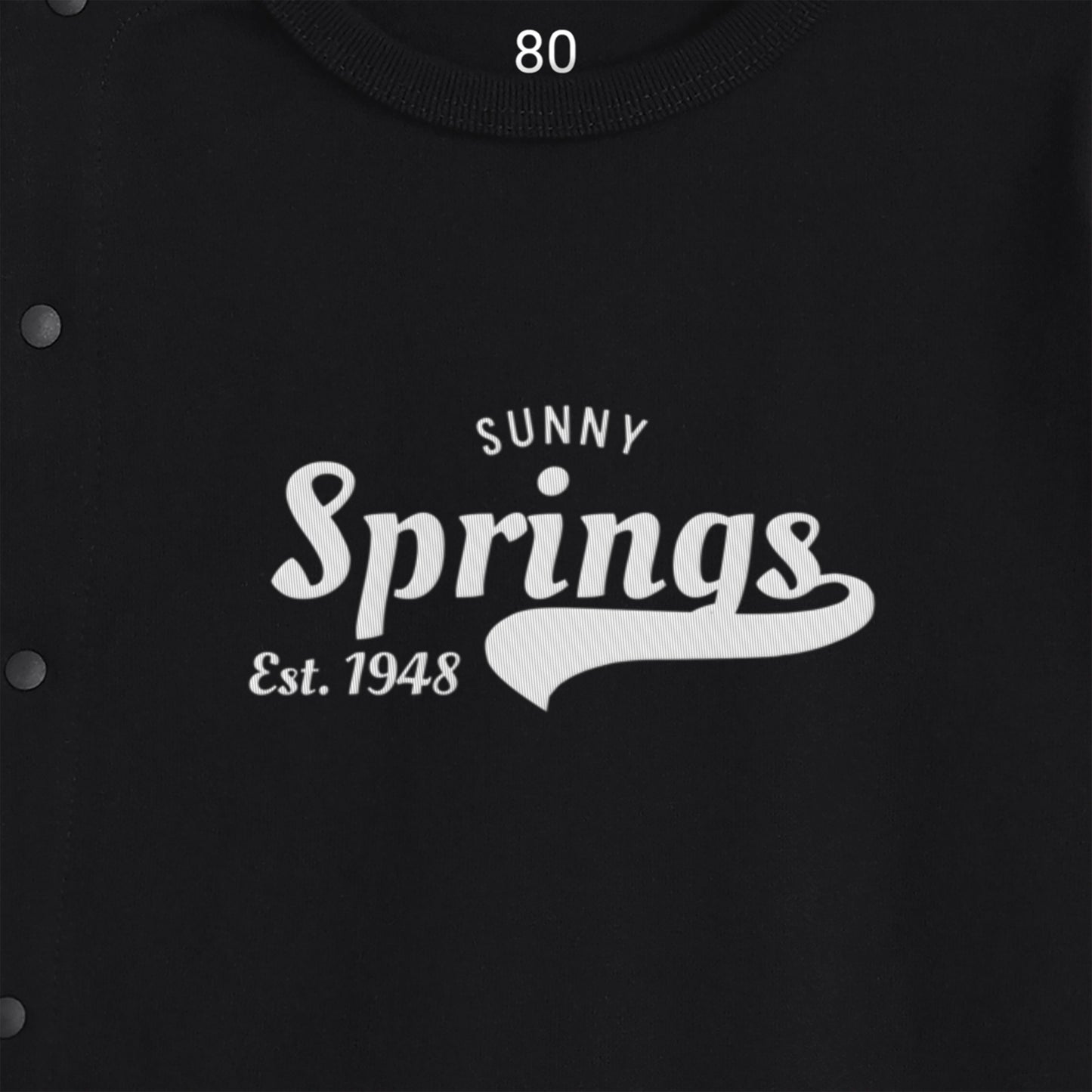 【Springs】ベビーカバーオール|サイドスナップ付きで着脱ラクラク/コットン100%/親子リンクコーデ対応/スポーティーな1枚(ブラック)