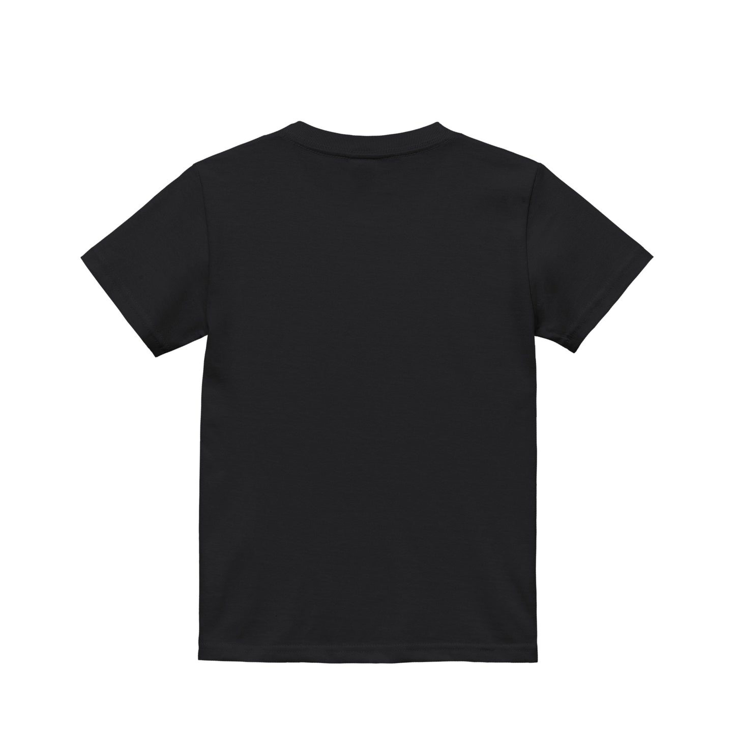 【Aloha Breeze】キッズTシャツ|コットン100%/モノトーン/リンクコーデ対応/親子&ペットとおそろい/洗濯に強い定番Tシャツ (ブラック)