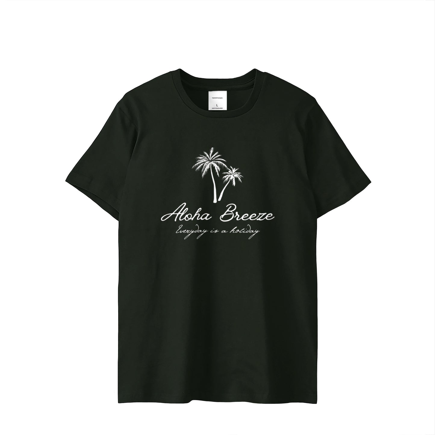Aloha Breeze 大人用 ビッグロゴ Tシャツ ブラック