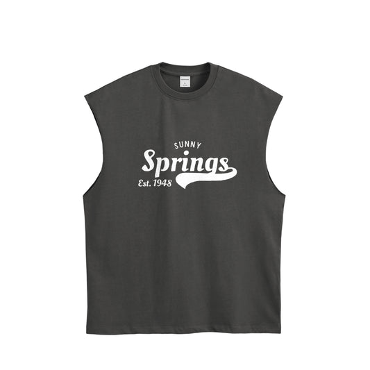 リンクコーデ Springs メンズタンクトップ チャコール