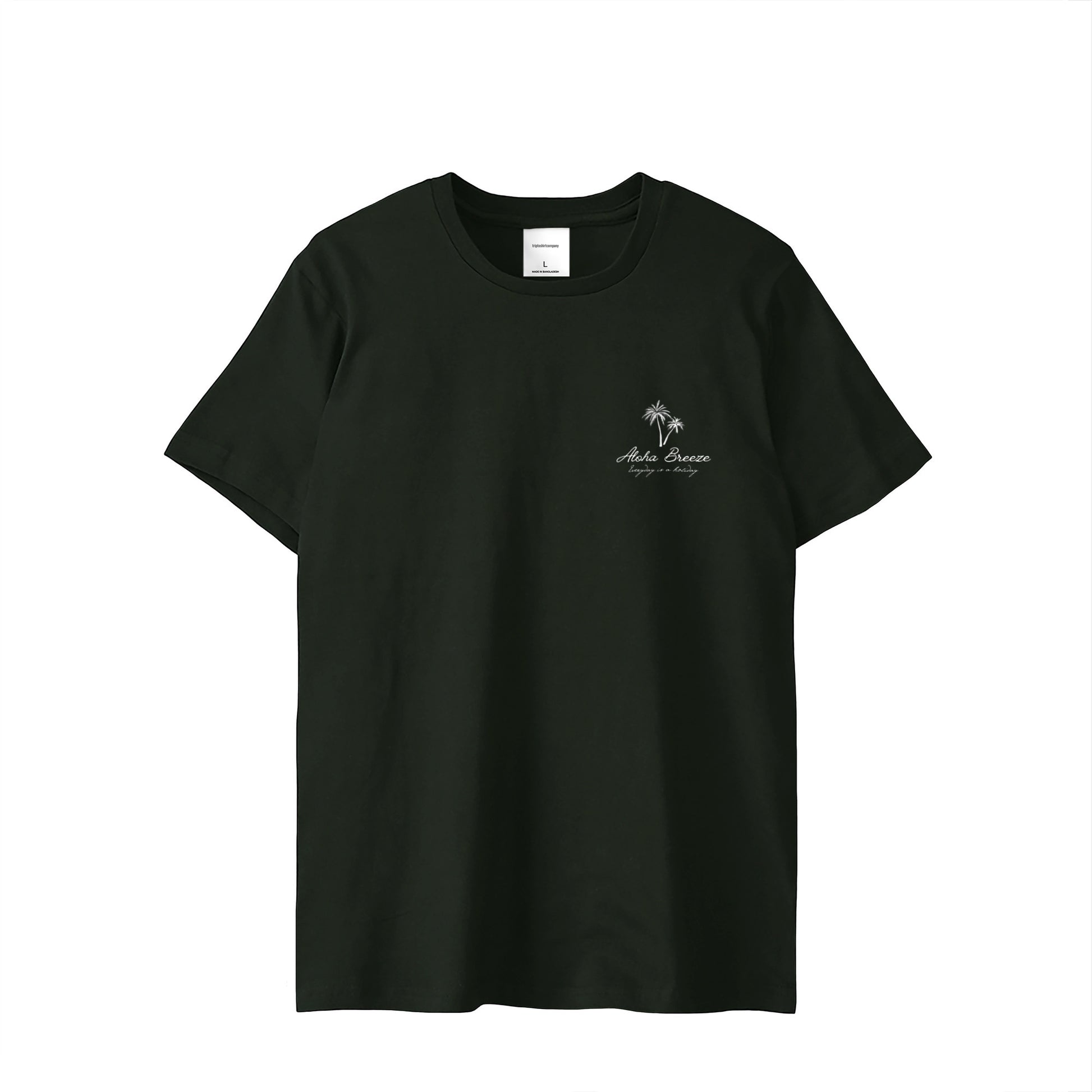 Aloha Breeze 大人用 ミニロゴ Tシャツ ブラック
