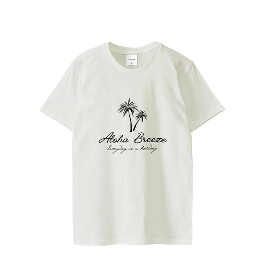 Aloha Breeze 大人用ビッグロゴTシャツ ホワイト
